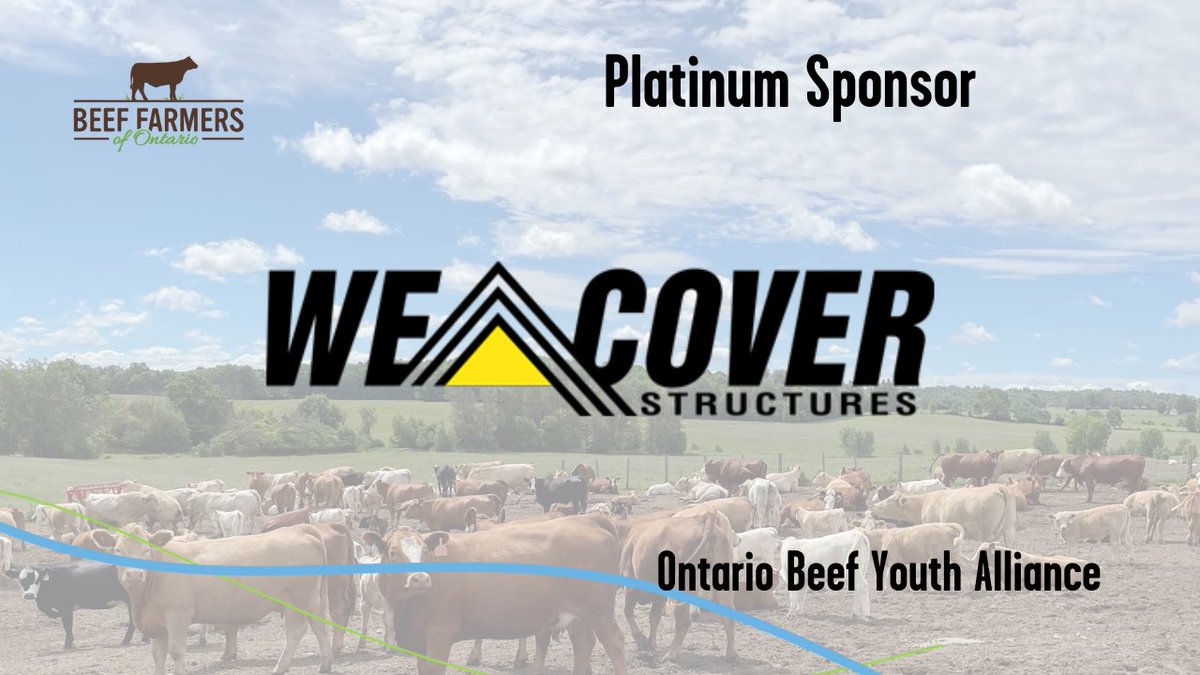 Beef Farmers of Ontario (@beeffarmerson) on Twitter photo We are thankful for our Ontario Beef Youth Alliance Tour Platinum Sponsor <a href="/WeCover_Steel/">WeCover Structures</a>. Your continued support of the Ontario beef sector is greatly appreciated! We are thankful for our Ontario Beef Youth Alliance Tour Platinum Sponsor <a href="/WeCover_Steel/">WeCover Structures</a>. Your continued support of the Ontario beef sector is greatly appreciated!