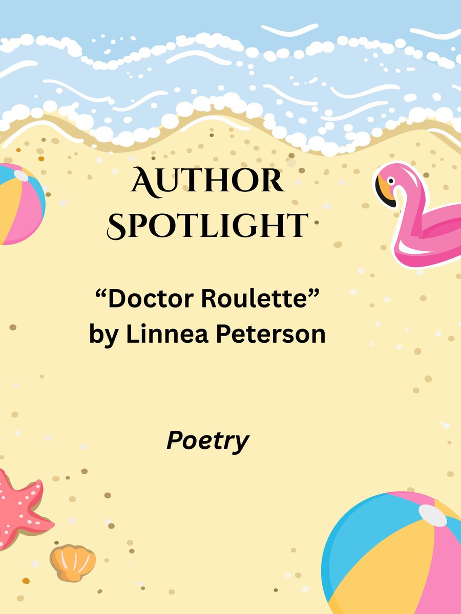 Author Spotlight #7: Linnea Peterson and their poem, "Doctor Roulette."
Read their piece here: flaremagazinecom.wordpress.com/doctor-roulett… 
.
.
.
#litmag #authorspotlight #poetry #chronicillnessawareness