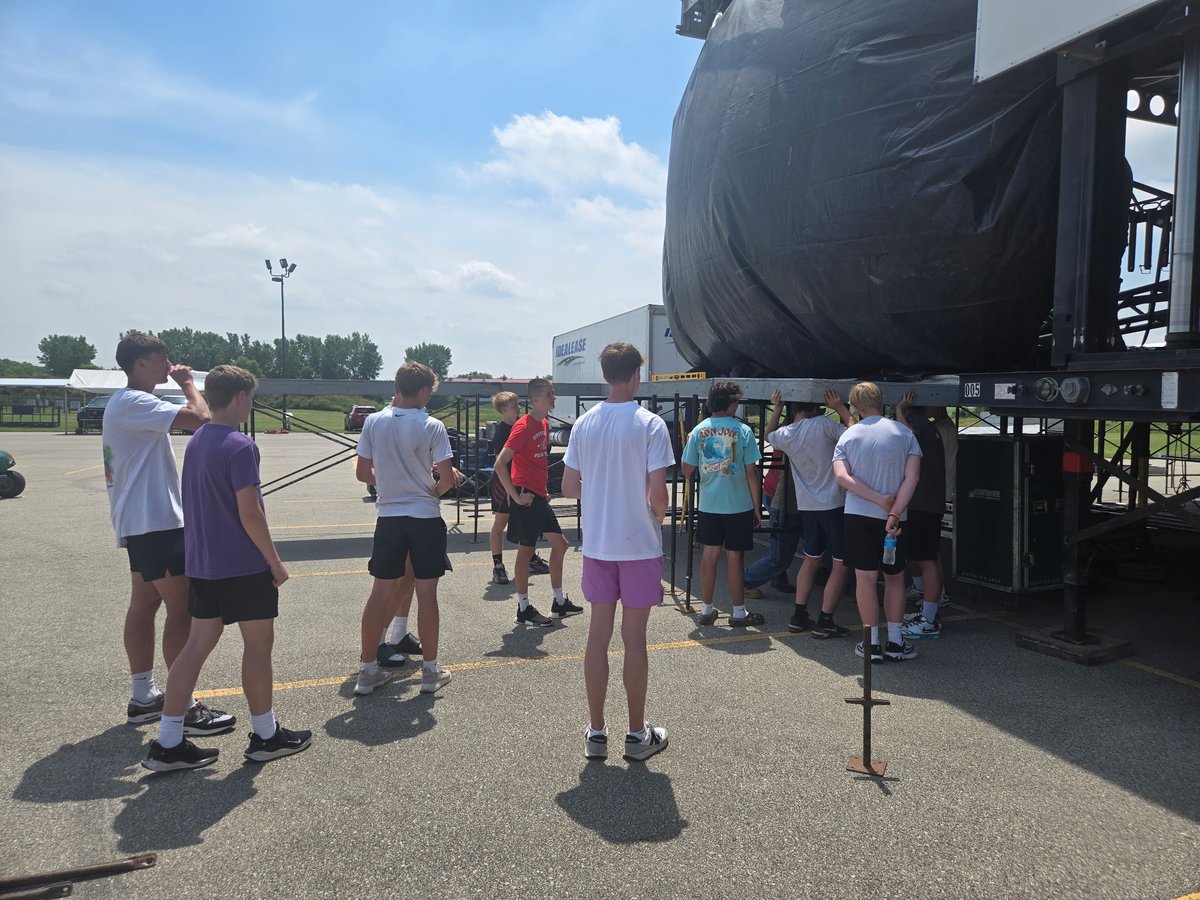 It's great to see the guys helping out the Greenville Lions Club with stage setup for this weekends Catfish races.  30 guys showed up today and did a great job helping out in the community. #HST