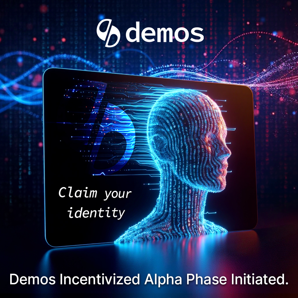 We are very pleased to announce the Demos Rewards Program

⭐⭐⭐ 2.5 Million Giveaway ⭐⭐⭐

Simply:
- Sign up to the Demos Identity hub
- Create your identity
- Refer more friends, score bigger rewards!

Read more 👇