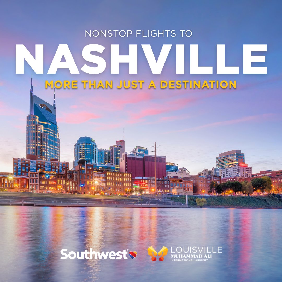 FlyLouisville (SDF) (@flylouisville) on Twitter photo Less than one month until <a href="/SouthwestAir/">Southwest Airlines</a> begins nonstop service to Nashville (BNA)! ✈️
This new nonstop route from SDF is about more than just Music City, it’s about connecting to 70+ cities across the U.S., and even international destinations. 🌍
Start planning now and Less than one month until <a href="/SouthwestAir/">Southwest Airlines</a> begins nonstop service to Nashville (BNA)! ✈️
This new nonstop route from SDF is about more than just Music City, it’s about connecting to 70+ cities across the U.S., and even international destinations. 🌍
Start planning now and
