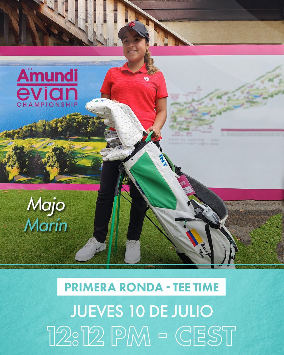 Nuestra campeona, Clarisa Temelo🇲🇽, y la dos veces runner-up, Majo Marín🇨🇴, debutan en el <a href="/EvianChamp/">The Amundi Evian Championship</a> 🏆

Las dos golfistas latinoamericanas jugarán su segundo Major.

Pueden seguirlas en el Leaderboard Oficial⬇️
lpga.com/tournaments/th…

Mucha suerte Clarisa y Majo!

#EvianChamp