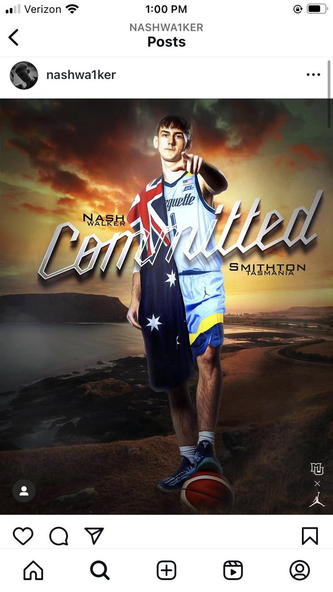 BenSteeleMJS's tweet image. Marquette picks up its third commitment in the 2026 class from Australian sharpshooter Nash Walker.
He plays at the NBA Global Academy, which also produced Ben Gold. #mubb