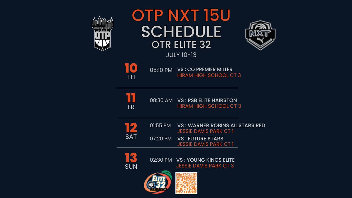 Korben Polk (@korbenpolk) on Twitter photo Come check out <a href="/OTPNXT2028/">OTP NXT 2028</a> this weekend for the OTR Elite 32. Check the QR code for any changes to times/locations. Hope to see you there! <a href="/OtpBasketball/">OTP Basketball</a> Come check out <a href="/OTPNXT2028/">OTP NXT 2028</a> this weekend for the OTR Elite 32. Check the QR code for any changes to times/locations. Hope to see you there! <a href="/OtpBasketball/">OTP Basketball</a>