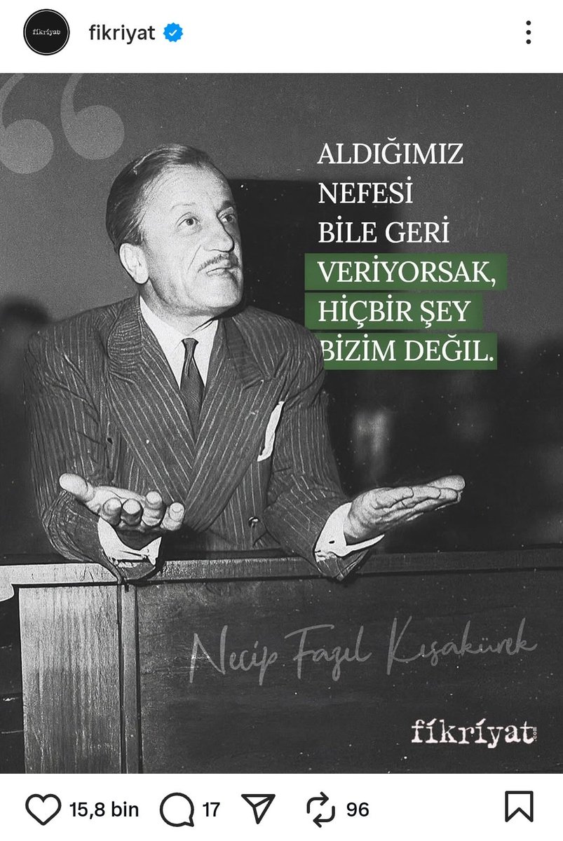 Kaçıncı defa uyardığımızı hatırlamıyoruz. Uydurma sözleri NFK imzası ile paylaşıyorsunuz <a href="/fikriyatcom/">Fikriyat</a> .
Söyleyin a dostlar, fikirsiz fikriyat gördünüz mü?