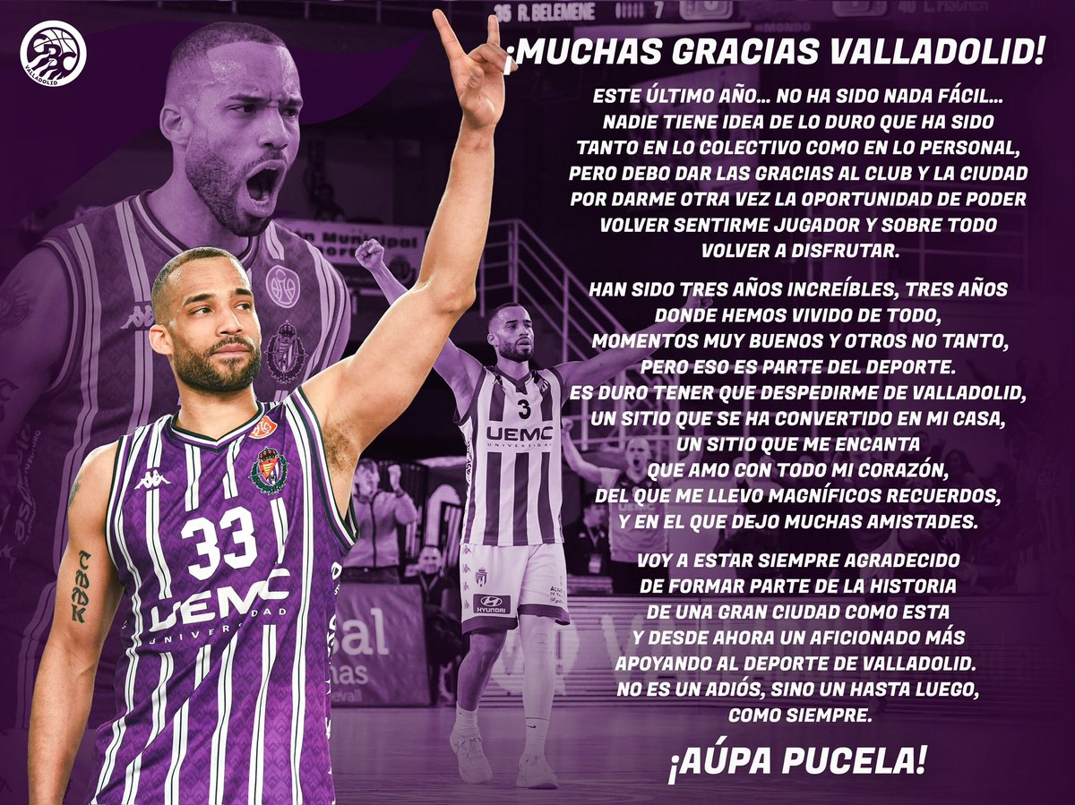 CBC_Valladolid's tweet photo. 💜✍️ 𝘿𝙚 𝙈𝙞𝙠𝙚 𝙥𝙖𝙧𝙖 𝙫𝙤𝙨𝙤𝙩𝙧𝙤𝙨, 𝙖𝙛𝙞𝙘𝙞𝙤́𝙣.

@UEMC #PucelaBasket https://t.co/02KjtaF7d6