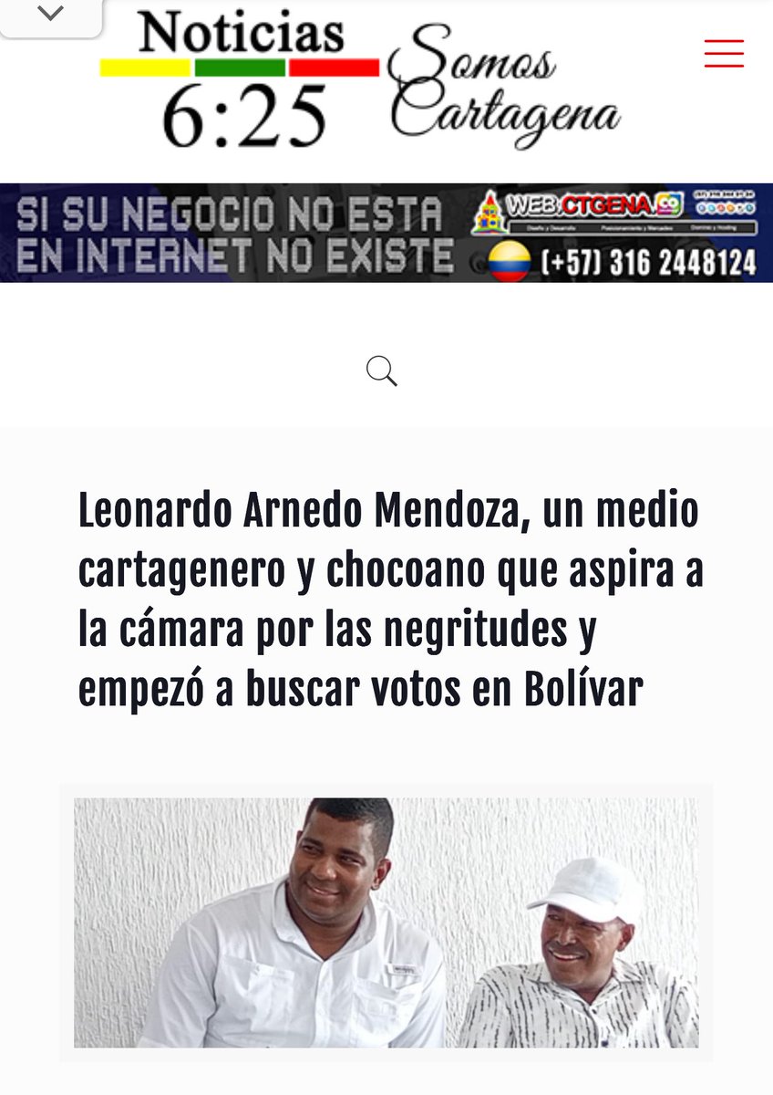 LeoArnedoM's tweet photo. 🇨🇴🌍 De Cartagena al Chocó y de las aulas al Congreso

Empezamos este camino con el corazón lleno de sueños colectivos. Gracias a Noticias 625 por contar nuestra historia y a quienes creen en una Colombia donde las comunidades negras sean protagonistas del cambio.

Llegó nuestro momento. ✊🏾