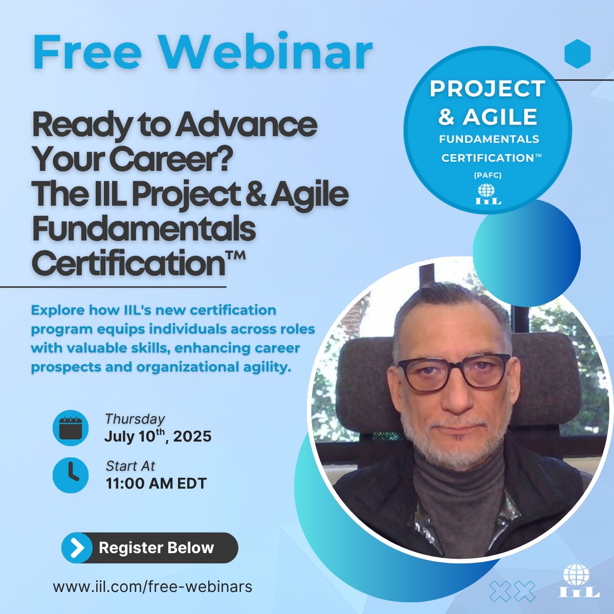 Advance your career with Project &amp; Agile skills! ✨Join IIL's FREE #webinar: "Ready to Advance Your Career? The IIL Project &amp; Agile Fundamentals Certification™" #ProfessionalGrowth 
learning-center.iil.com/courses/ready-…