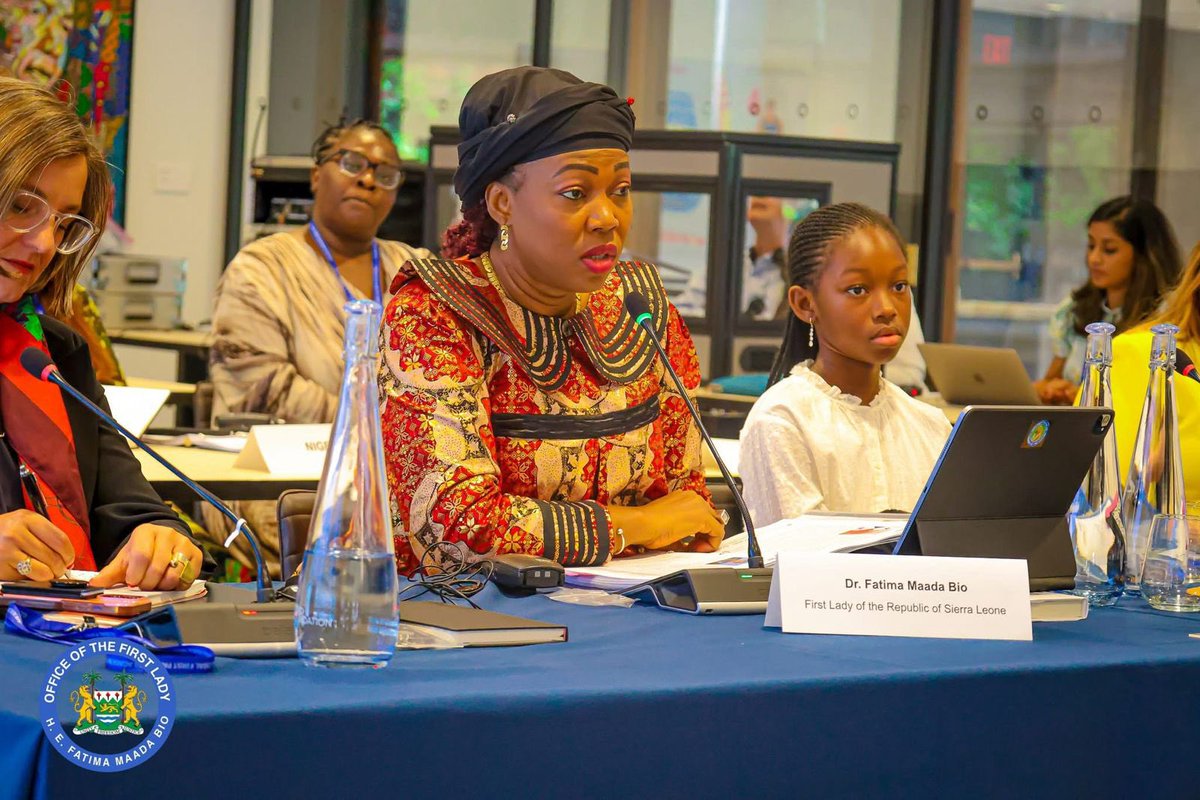 OAFLAD's tweet image. 🇺🇸 #NewYork – On Tuesday, July 8, 2025, OAFLAD First Ladies, including H.E. Mrs. Fatima Maada Bio (President of OAFLAD), H.E. Dr. Ana Dias Lourenço (Vice-President), and Their Excellencies the First Ladies of Malawi🇲🇼, Nigeria🇳🇬 , and Mozambique🇲🇿 , joined global peers for the…
