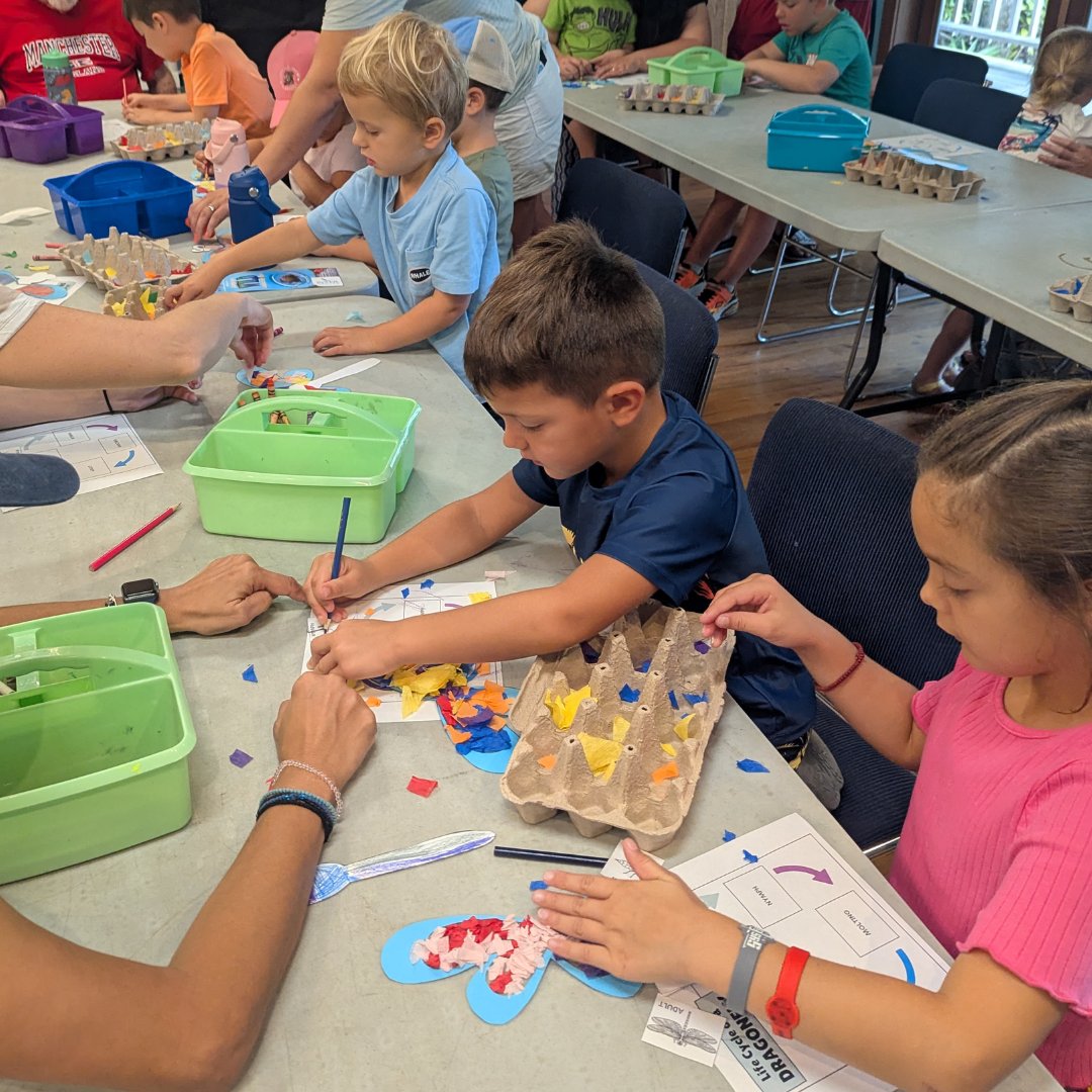 LoxRiverCenter's tweet image. Summer is FLYING by! We celebrated flying insects at Blooming in the Garden, learning about dragonflies and making suncatchers. Can&apos;t wait for next month&apos;s soil exploration! 🌼🦋 #BloomingInTheGarden #NatureFun #FamilyActivities