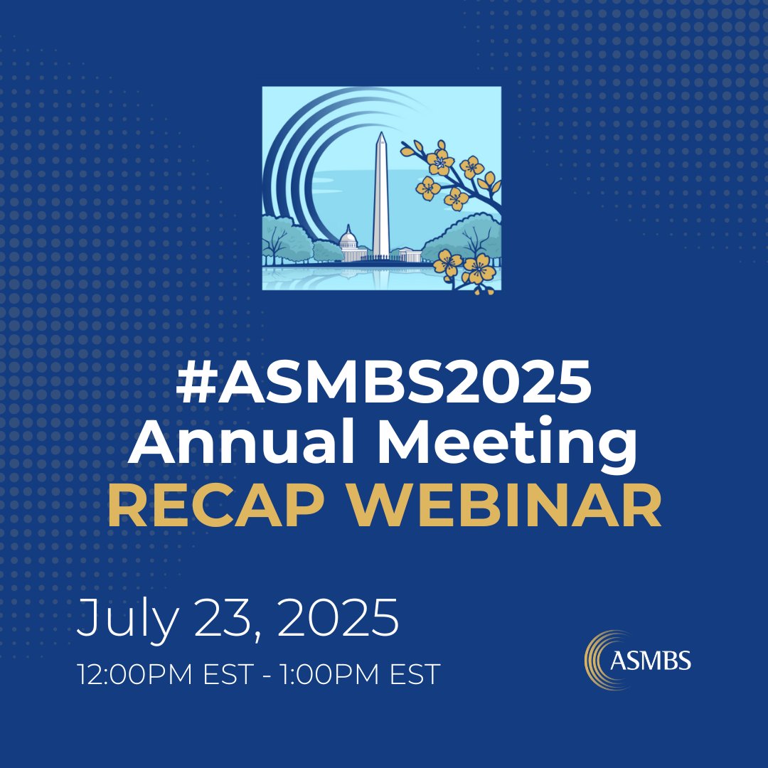 ASMBS's tweet image. Be sure to tune in on Wednesday, July 23rd at 12:00, EST, to catch a recap from #ASMBS2025! ! learn.asmbs.org/webinars/84607
#ASMBS #BariatricSurgery #MetabolicHealth #Healthcare #ObesityCare #ObesityTreatment #Obesity #ChronicDisease #Health #WeightlossJourney