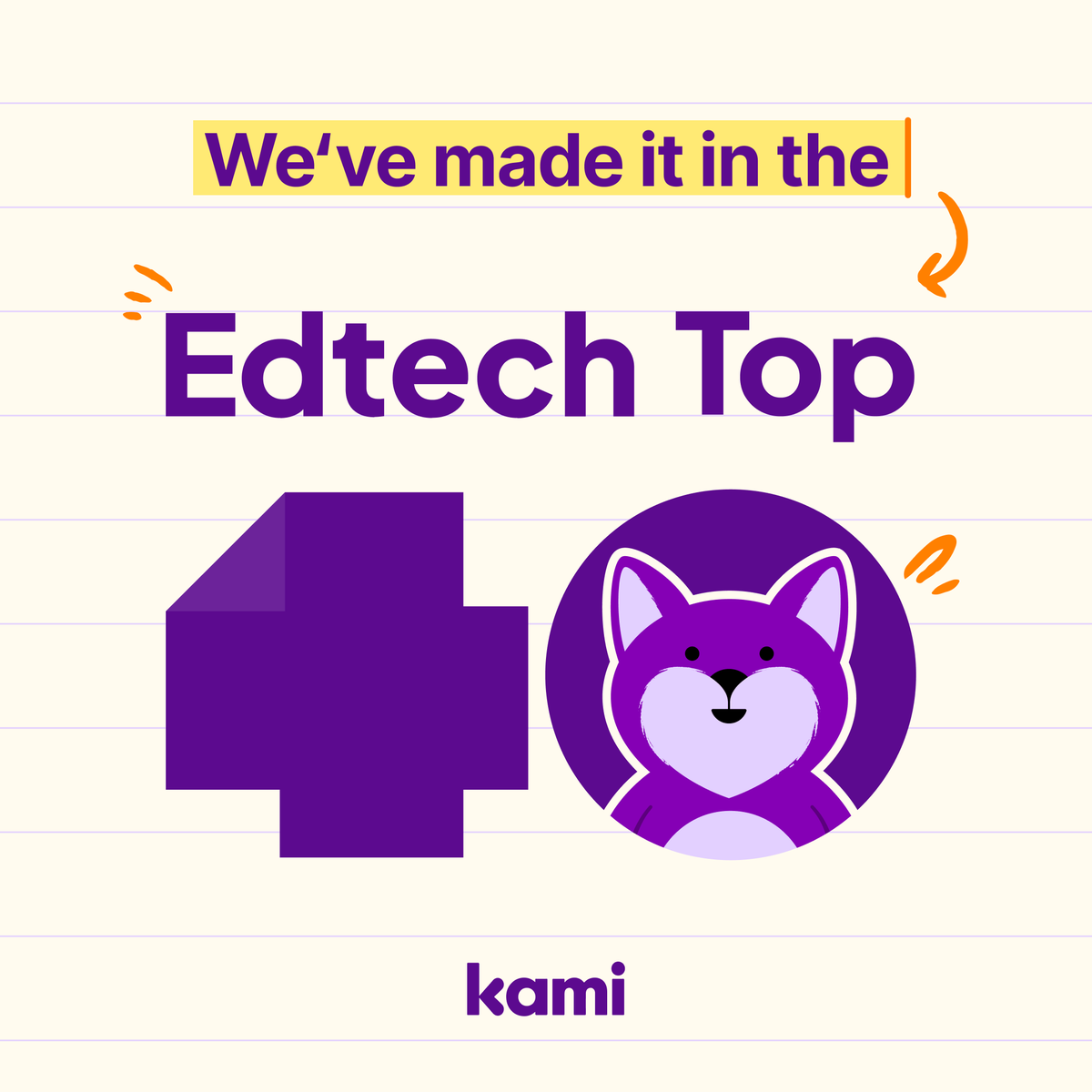 Every time I see Kami in the hands of a teacher or student, I’m reminded why we do this work.
 Grateful to be part of a team recognized on the EdTech Top 40 — and even more grateful for the educators who trust us to make a difference.
#EdTechTop40 #KamiApp #EdTech #K12