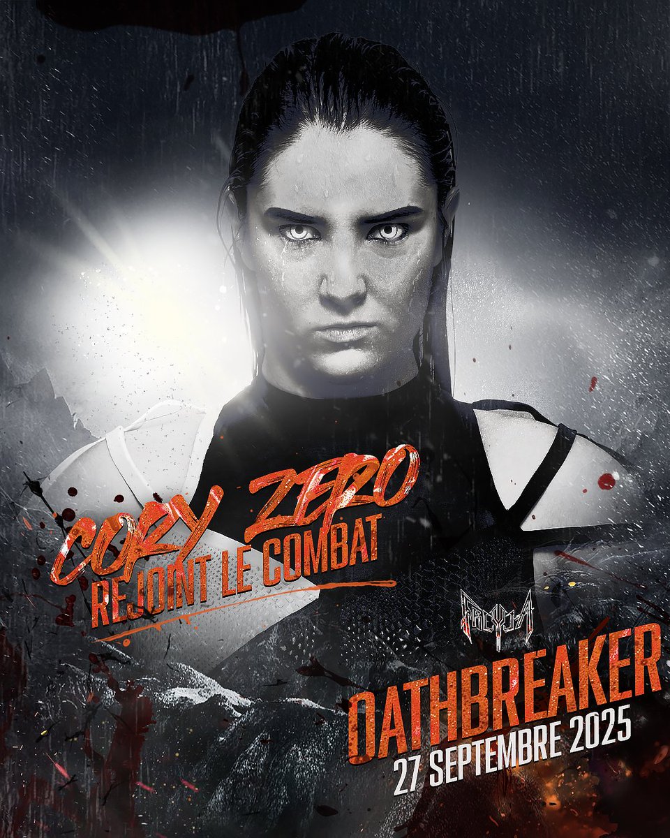 freyjacatch's tweet image. 🔥 CORY ZERO DE RETOUR ⚔️
Elle revient sur ses terres natales à nouveau. Et une fois de plus, elle compte bien repartir en ayant fait sensation.
Qui voyez vous face à elle ?
📆 27 Sept 2025
📍 Rennes, La Cité
🎫 freyjacatch.com/billetterie