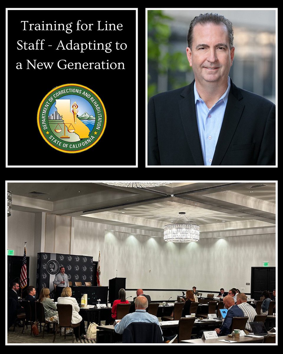 Correctional Leaders Assn (@claleadership) on Twitter photo Secretary Macomber led a discussion on how to adapt training for line staff to better connect with and support a new generation entering the corrections workforce. <a href="/CACorrections/">CA Corrections</a> 👏 Secretary Macomber led a discussion on how to adapt training for line staff to better connect with and support a new generation entering the corrections workforce. <a href="/CACorrections/">CA Corrections</a> 👏