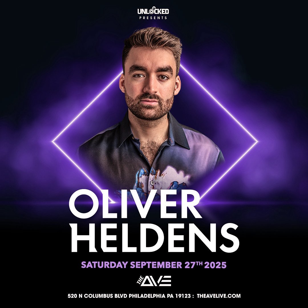 Show Announcement 😈 Mark those calendars for Oliver Heldens’ return to Philly this fall on Saturday September 27th - Tickets and tables are on sale now at the link in our bio!