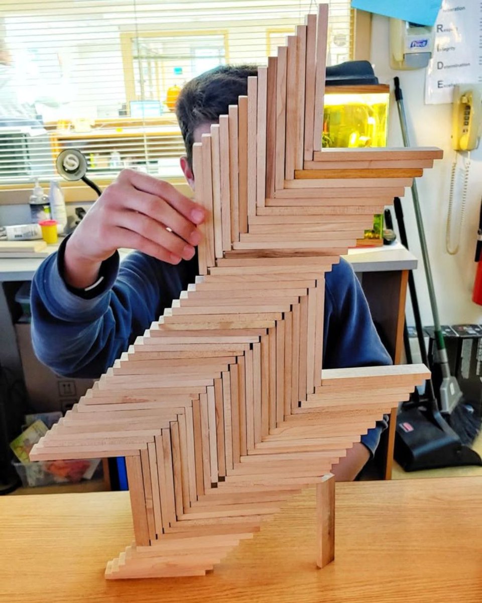 Balanced and beautiful.

#KEVAPlanks #CreativeBuilds  #ImpressiveDesigns #YoungEngineer #BuildingBlocks #Craftsmanship #InspiringKids #ImaginativePlay