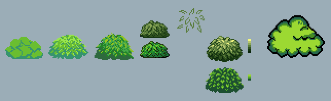 WarpStar08's tweet photo. Studying bushes.
It was harder than I was expecting but I'm happy with the progress in just one afternoon :D
The last one is a SNES pacman 2 ass bush just because.
#pixelart #pixelartist https://t.co/UkH8uazgxj