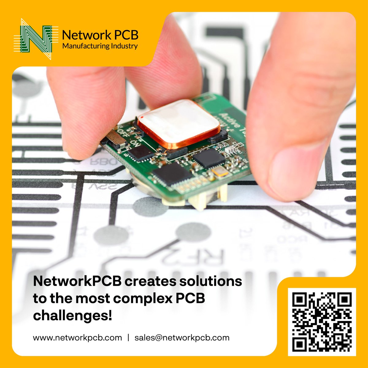 Networkpcb_'s tweet image. We turn complexity into clarity. At #NetworkPCB, we specialize in creating smart, reliable solutions for the most demanding #PCB challenges—no matter the size, layer count, or design intricacy. Let us bring your toughest projects to life. #PCBExperts #InnovativeSolutions #PCBA