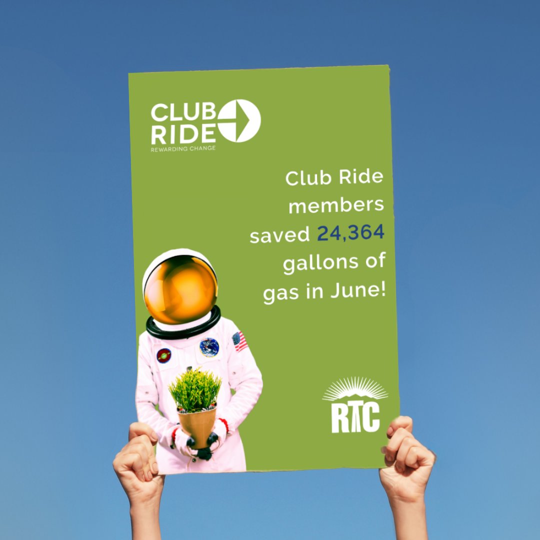 Guess who saved 24,364 gallons in June? 👀 You did! (if you’re on the app 😉).

Track those trips 👉 clubridelv.com

 #ClubRide #TrackToWin