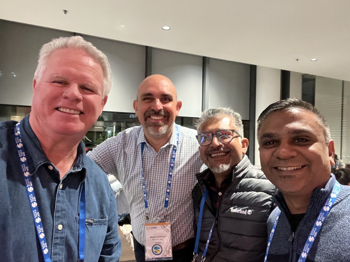 At BWA conference in Brisbane, AUS - hearing Baptist World Alliance president, Elijah Brown calling Baptist’s to ‘Live the Good News’ - Canada’s banner during the opening ceremonies- &amp; developing new friends with the ‘Bangladesh Baptist Christian Fellowship’ of 560 churches.
