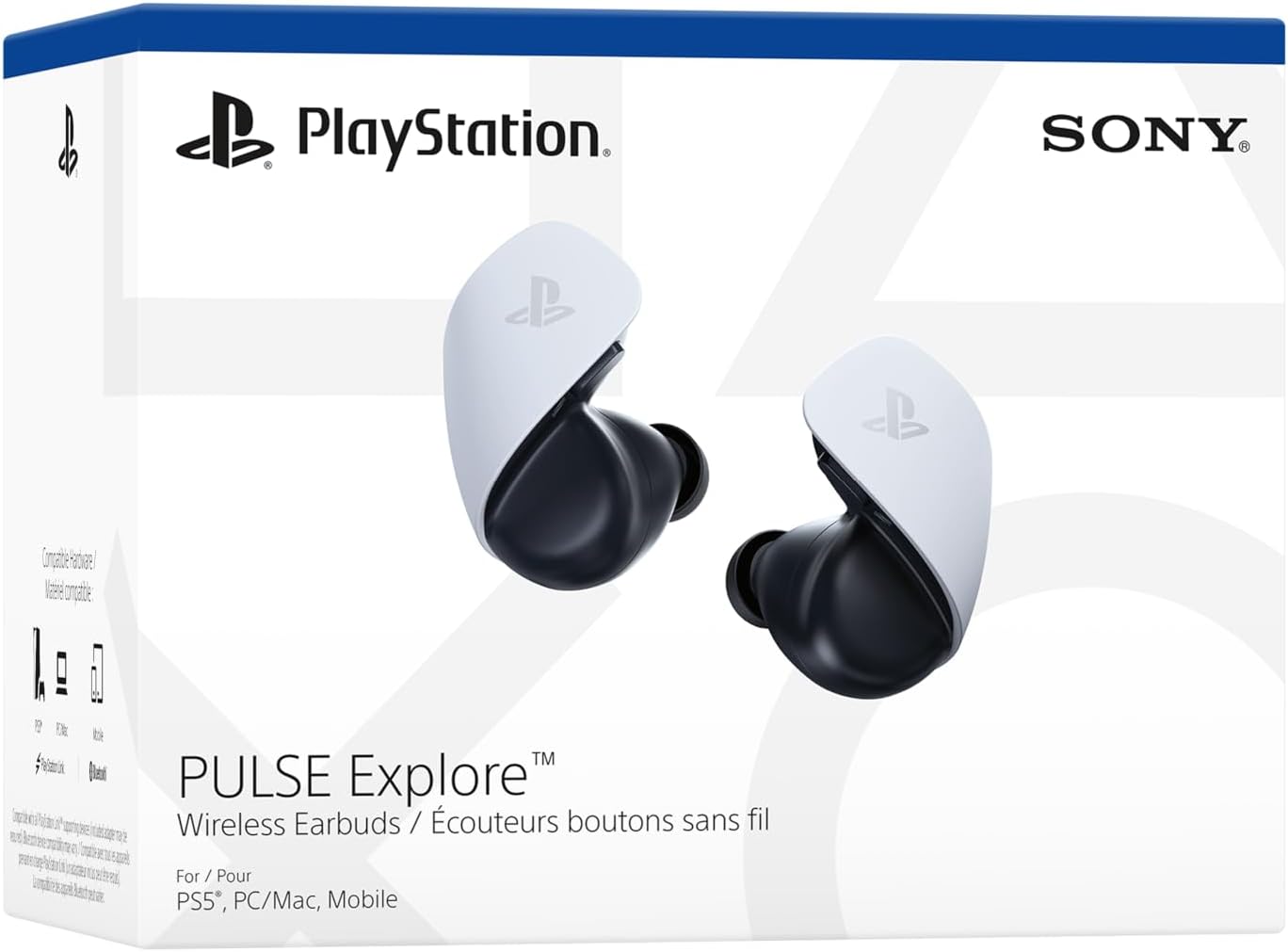 ローランドPS5用 PULSE Explore Sony Pulse Explore Wireless Earbuds for PS5 in White