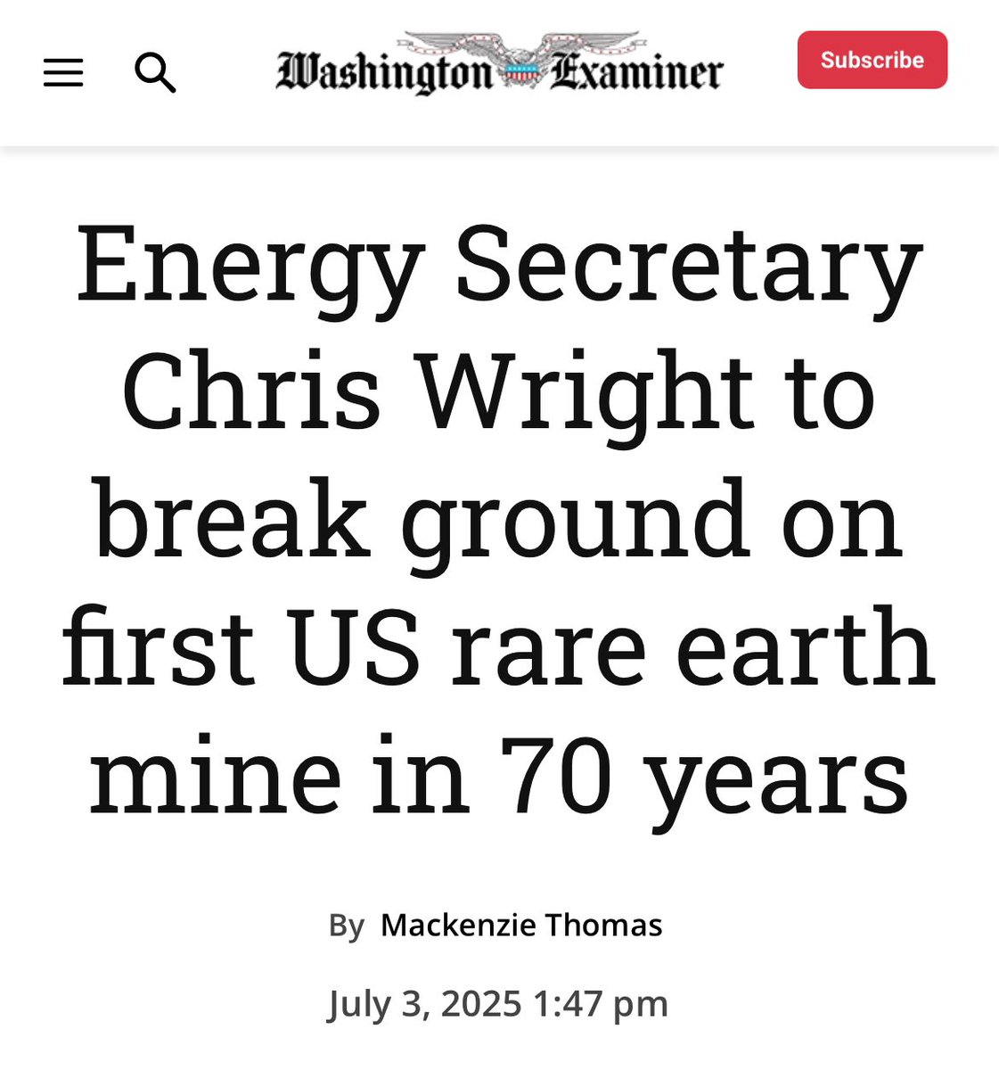 Encuentran 1.7 millones de toneladas de materiales raros en Wyoming. Se acabó el monopolio de materiales raros de los Chinos.