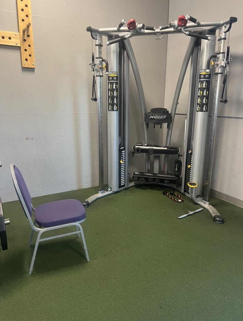 Bet your gym doesn’t have a cable fly cuck chair