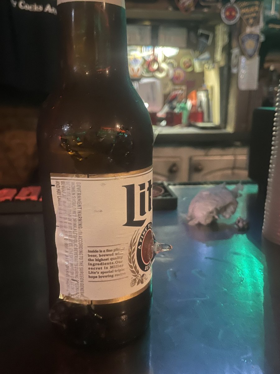 Yes one Miller Lite with a little pecker if possible, thanks!