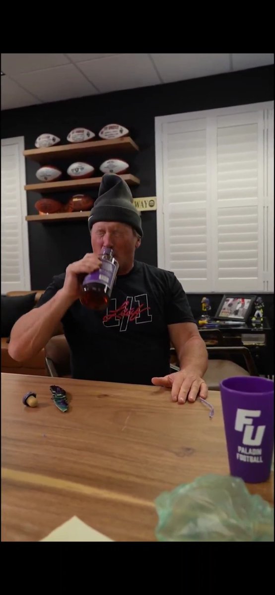 That Furman Bourbon put some hair on coach's chest
#FUATT