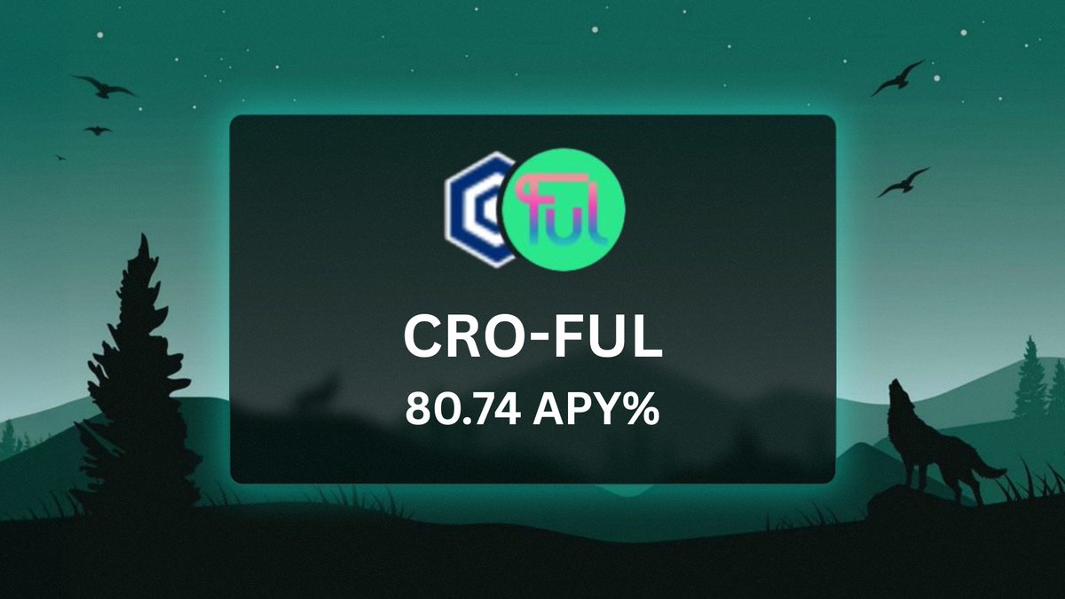 compoundrdotapp's tweet image. Vault of the day:

$CRO - $FUL 🔥

APY: 80.74% 🧠

TVL: $31,355? 💵

ENDS: 1st September 🗓️

Farm smarter on CompoundR 🧑‍🌾