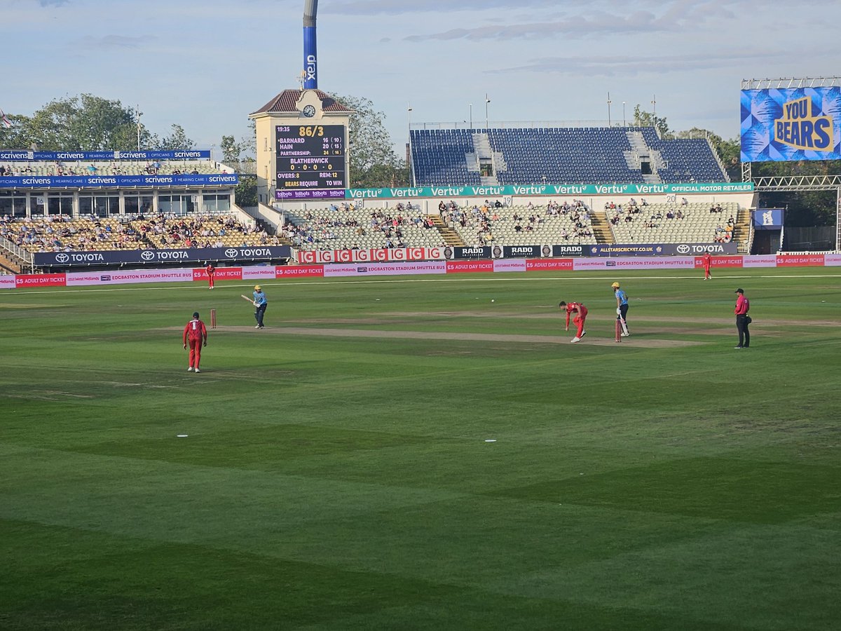 Tonight's entertainment comes from Edgbaston