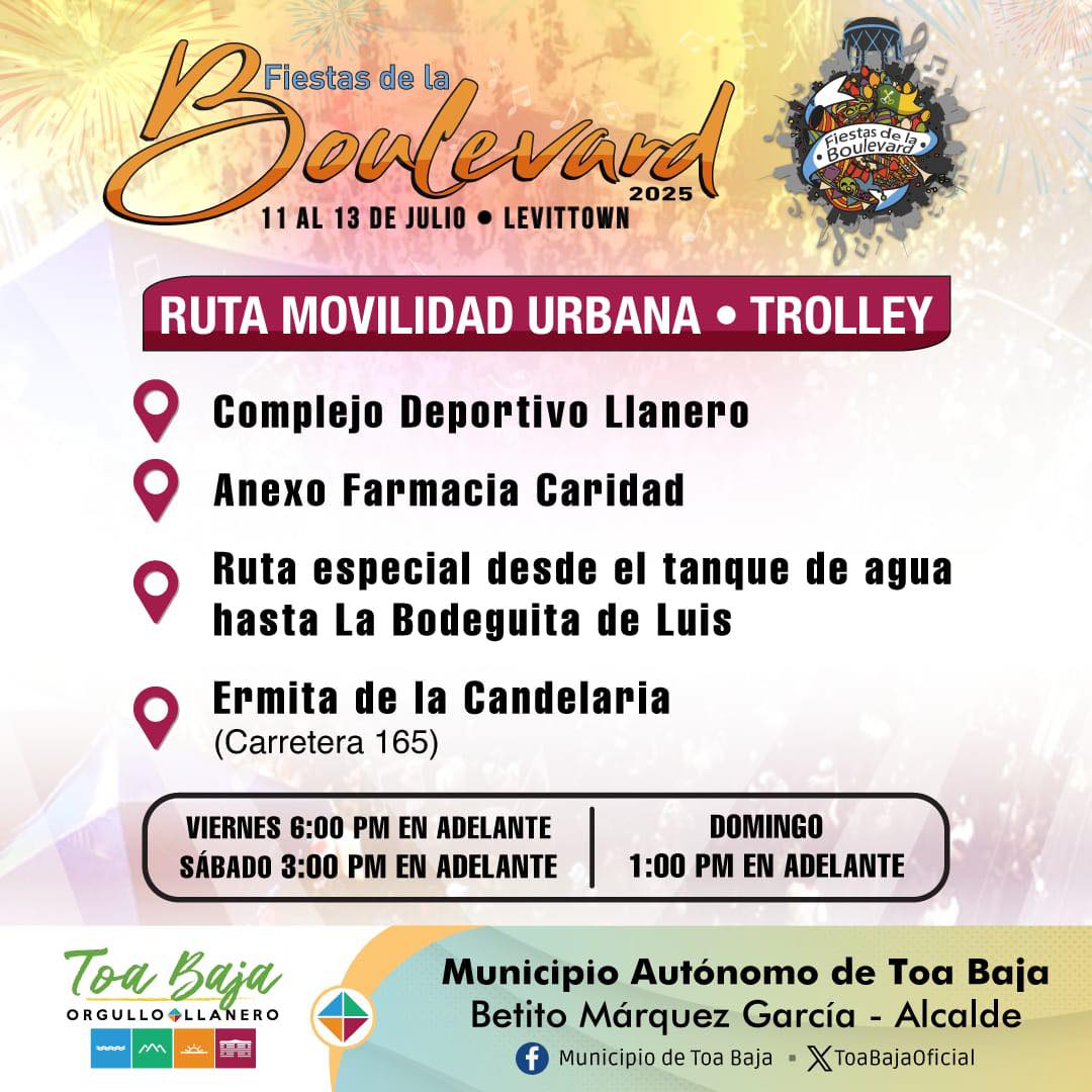 🚙🚌 Este fin de semana es para disfrutar y compartir de lo mejor de la música y la gastronomía en las Fiestas de la Boulevard. Infórmate aquí sobre los estacionamientos y la transportación disponible.

#TrilogíaLlanera2025 
#SomosLlaneros