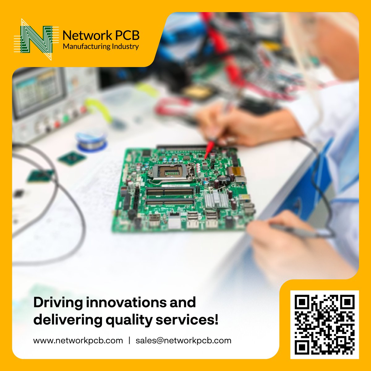 Networkpcb_'s tweet image. Driving innovation and delivering high-quality service is at the core of everything we do. From cutting-edge #PCB solutions to responsive support, we’re committed to pushing boundaries and exceeding expectations—every step of the way. #InnovationDriven #QualityService #NetworkPCB