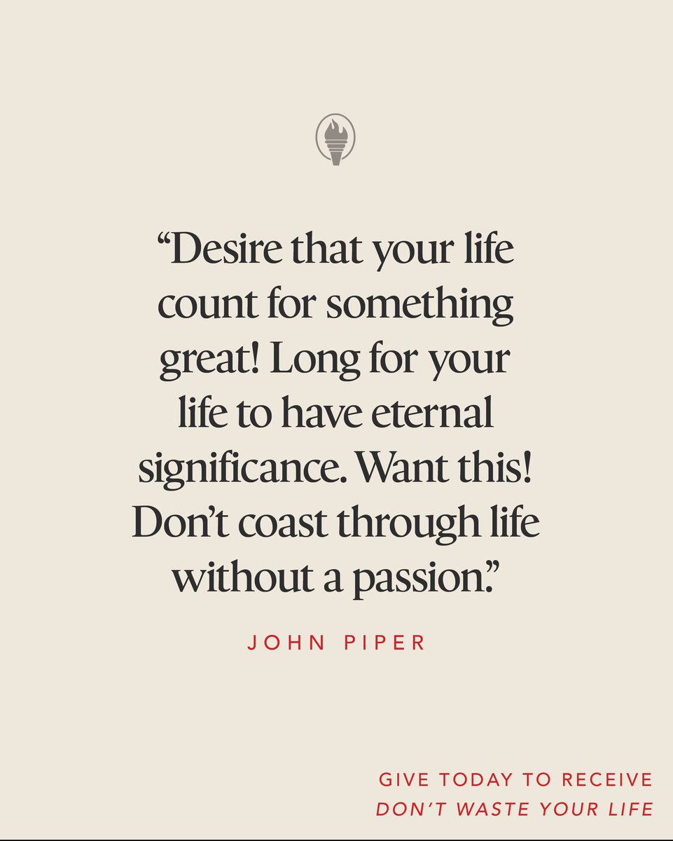 truth_unashamed's tweet image. For any gift this July, Unashamed Truth will send you "Don't Waste Your Life" by John Piper—a stirring call to live for what matters most: Christ. This book has challenged thousands to embrace a life of eternal purpose.
➡️ Give now: unashamedtruth.org/support