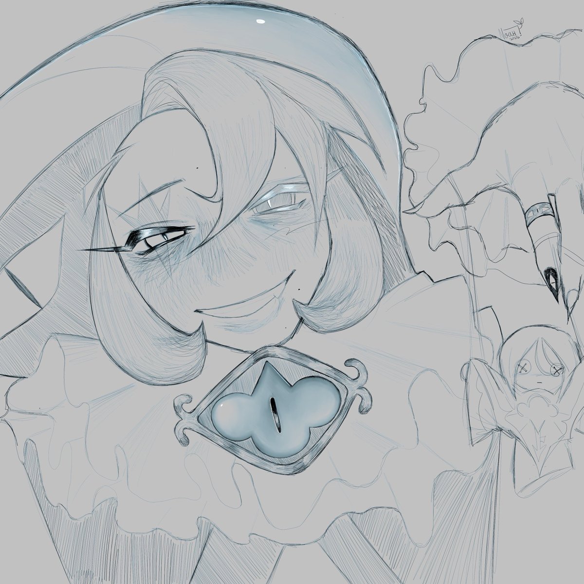 shadow milk cookie magma doodle from a while ago 😛

#cookierunkingdom