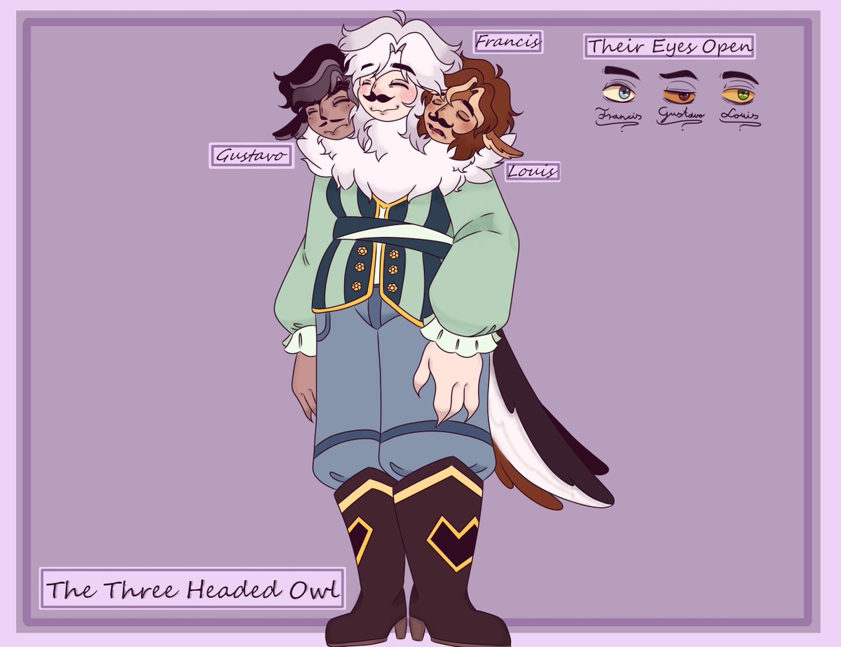 RetiHajni's tweet image. The Owl Triplets 🦉#OC
