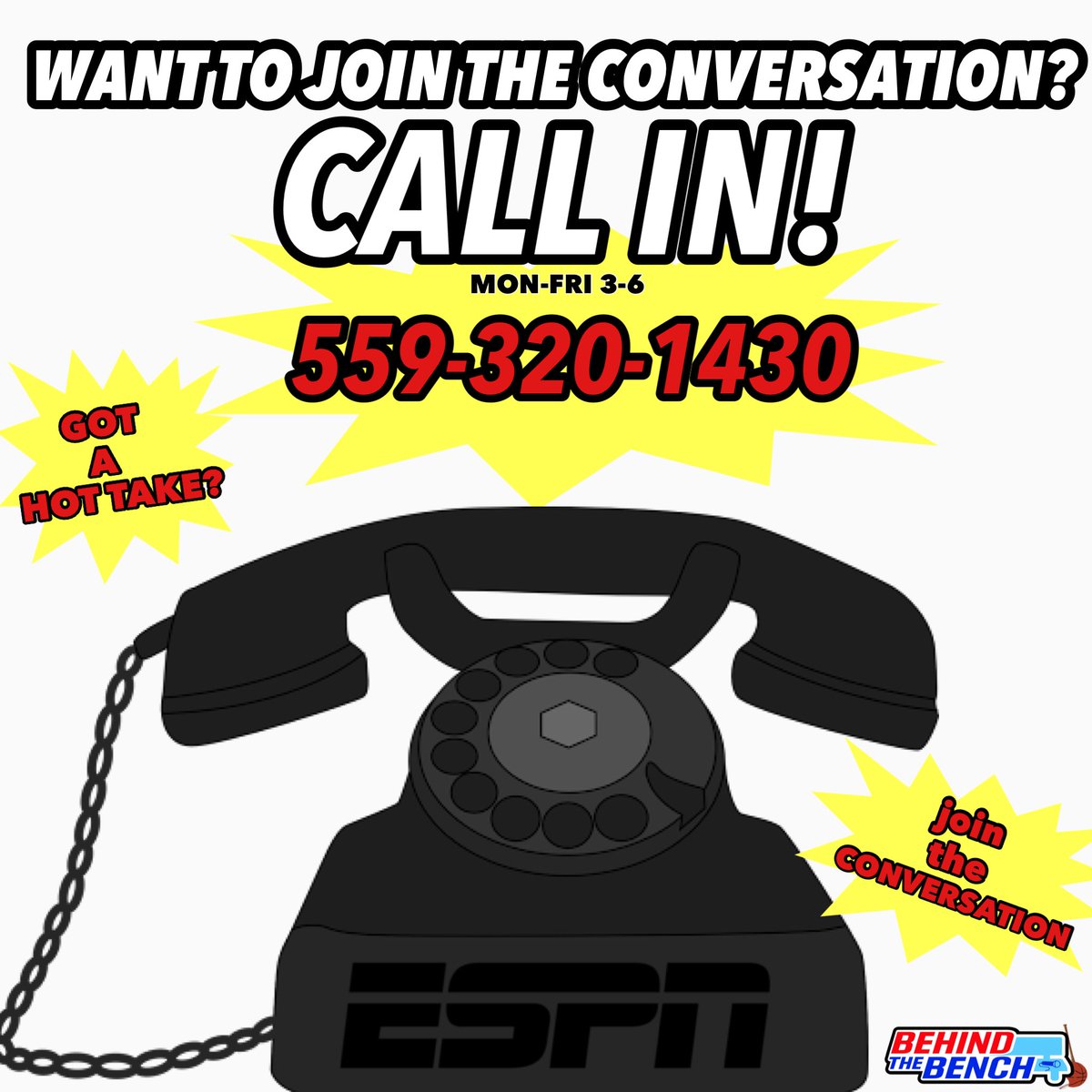 🔥Drop a hot take. Ask a question. Join the debate. Call in today!📲

#espn #espnfresno #sports