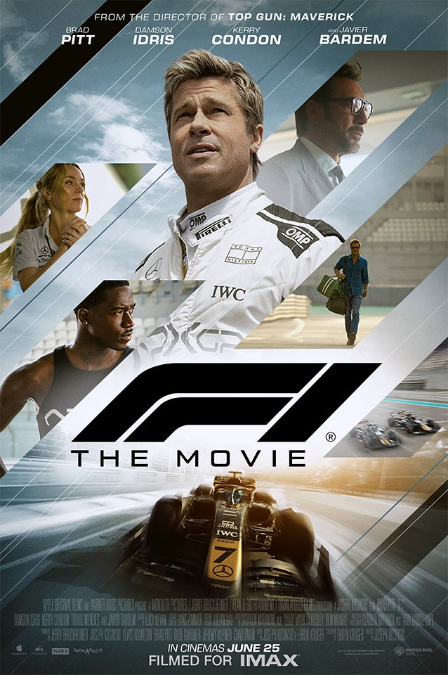 Jayms_Wisdom's tweet photo. When #F1TheMovie is good it is excellent. It's a bit too long, there are some rough patches and it stalls a couple of times but never crashes out. It has real charisma and I found myself really invested in both the relationships and the action. Great stuff. #weeklyfilmthoughts https://t.co/X4YCLAVGTO