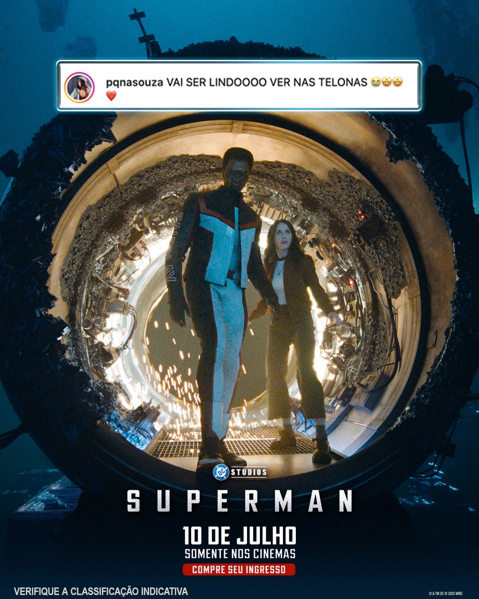 As expectativas? Mais altas que o voo do Superman 😂❤️💙#SupermanFilme - AMANHÃ, somente nos cinemas. Garanta seu ingresso no link da bio!