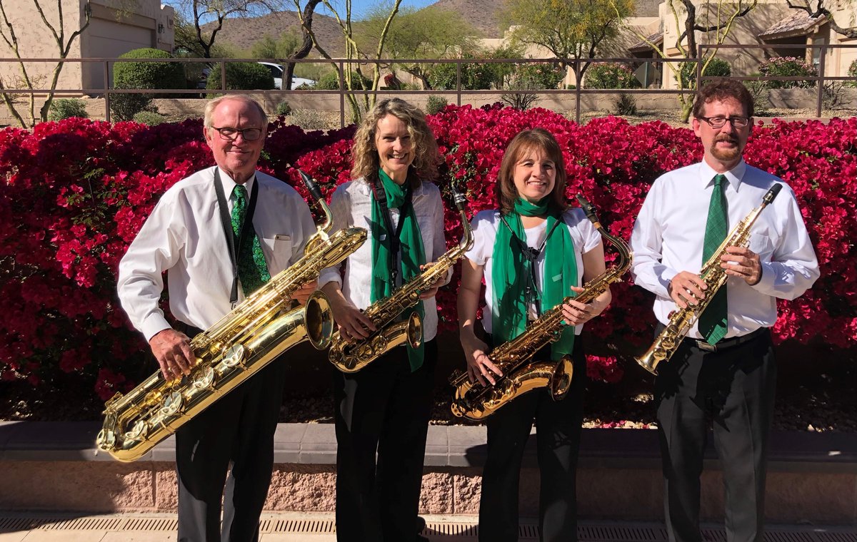 Enjoy a musical airport visit tomorrow! The Fountain Hills Saxophone Quartet is performing Thursday morning in Terminal 4 from 9-11 a.m. as part of our Traveling Tunes program. skyharbor.com/at-the-airport…