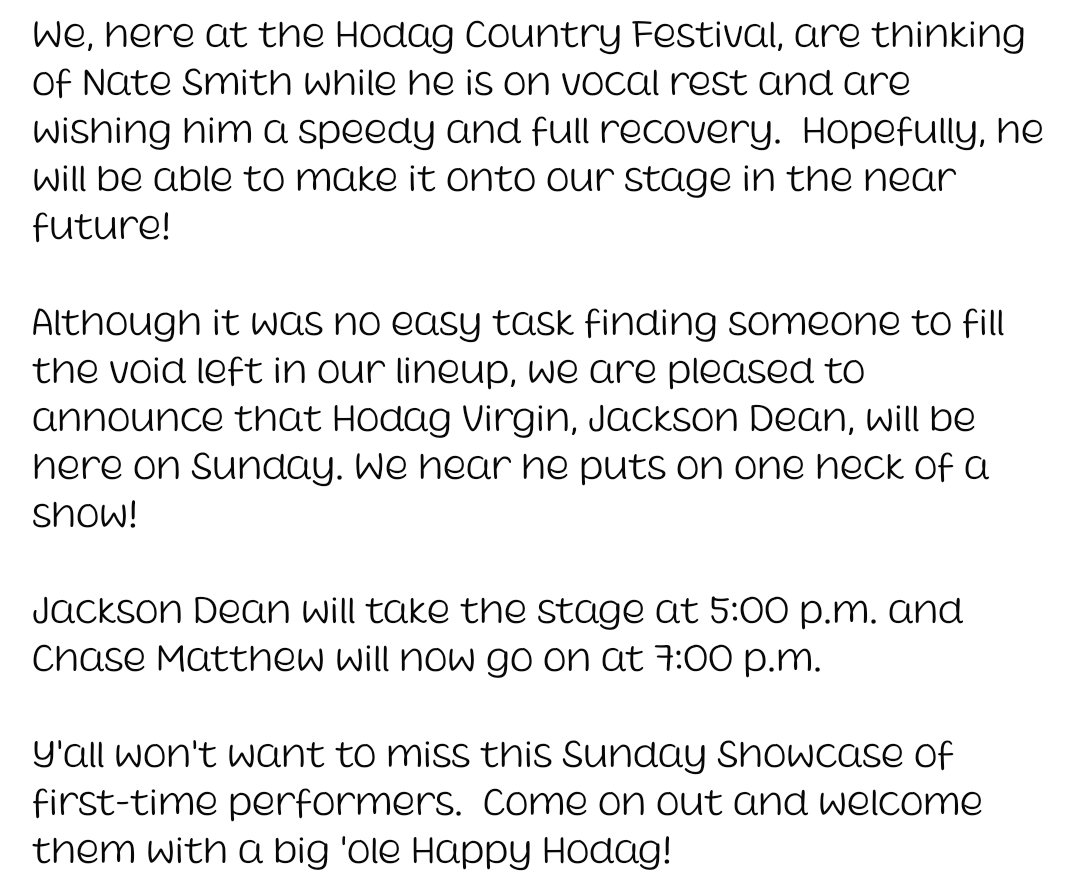 Hodag Country Fest tweet media