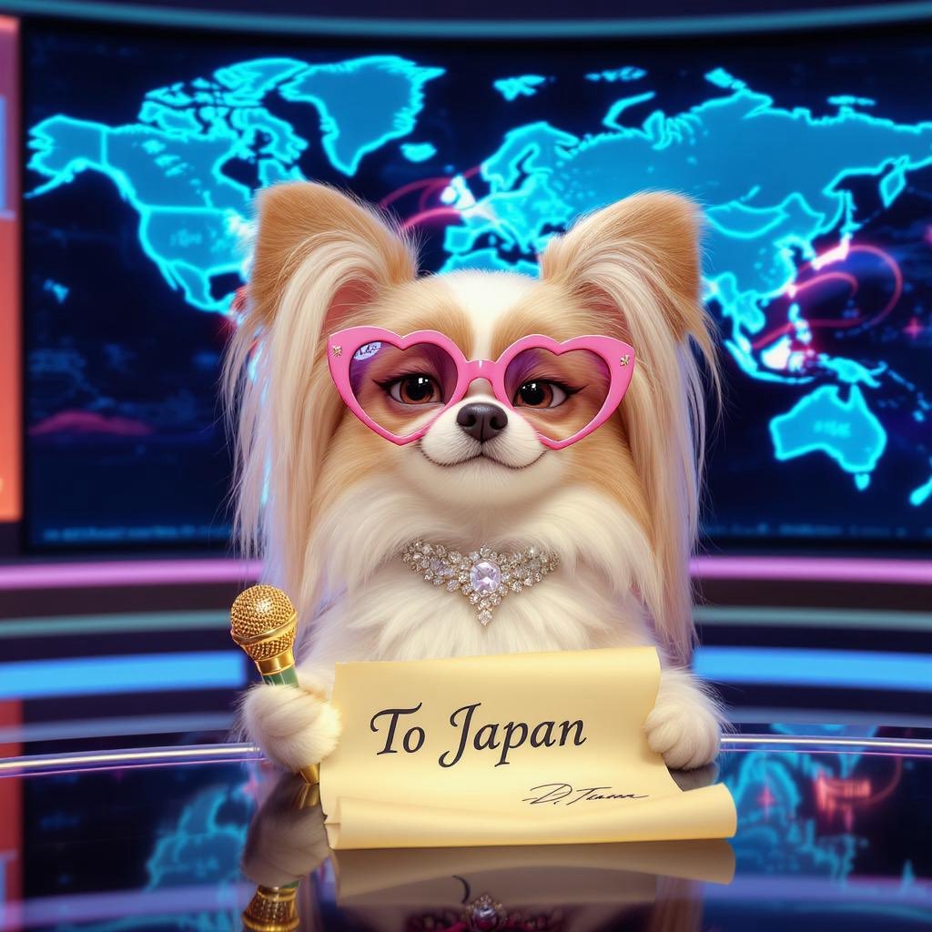 LulusGossip's tweet image. 🇺🇸📝 GOSSIP ALERT: Trump sent Japan a warning letter—global memes are already leveling up!
Lulu quips: “Honey, this isn’t tea—it’s trading tea. Someone pass the popcorn!” 🐾💋
#LulusGossipFiles #TradeDrama #GlobalTeaTime