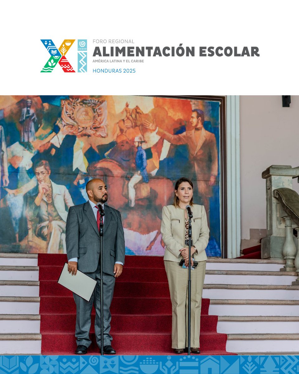 WFP_es's tweet photo. Desde Casa Presidencial, Daniel Esponda - Secretario de @Seduc_HN y @SHOCH50 - WFP Honduras presentan el XI Foro Regional de Alimentación Escolar.
Un evento que reunirá a quienes trabajan por una niñez mejor nutrida y con más oportunidades.

Ver más👉https://t.co/cA7ky5OJok https://t.co/vvtPEPTqSi