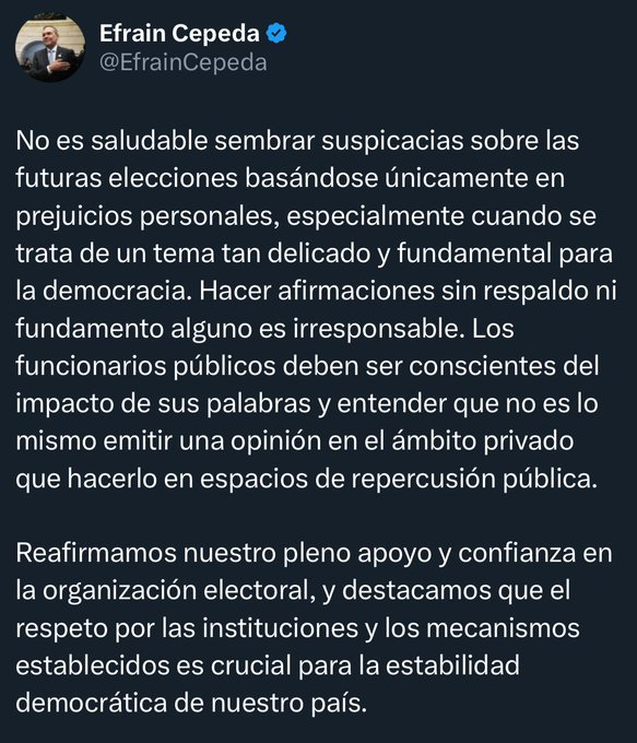Es tan transparente la <a href="/Registraduria/">Registraduría Nacional del Estado Civil</a> que los muertos votan cada 4 años. Pero ovbio un personaje como el "jefe de la banda" no puede desconfiar de una entidad que le ha certificado sus elecciones por 32 años!