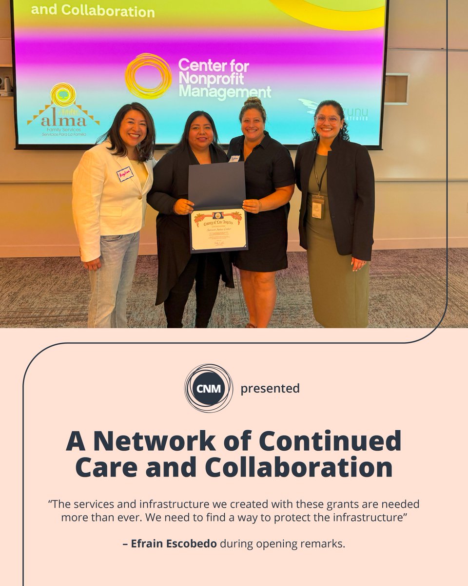 On June 23, CNM brought together 21 incredible immigrant-serving organizations to celebrate the close of the LA County Office of Immigrant Affairs Capacity Building Grant. 

We're proud to be part of this powerful network advancing equity and care across LA.