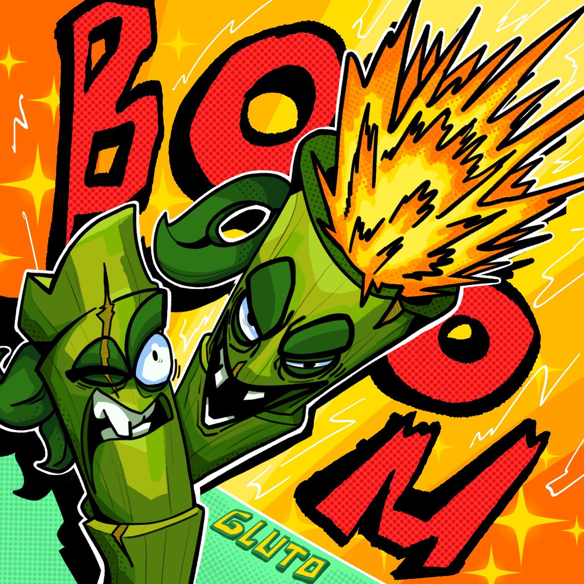 GlutoART's tweet image. Repost of old art while I finish the next pvz heroes plant 💫