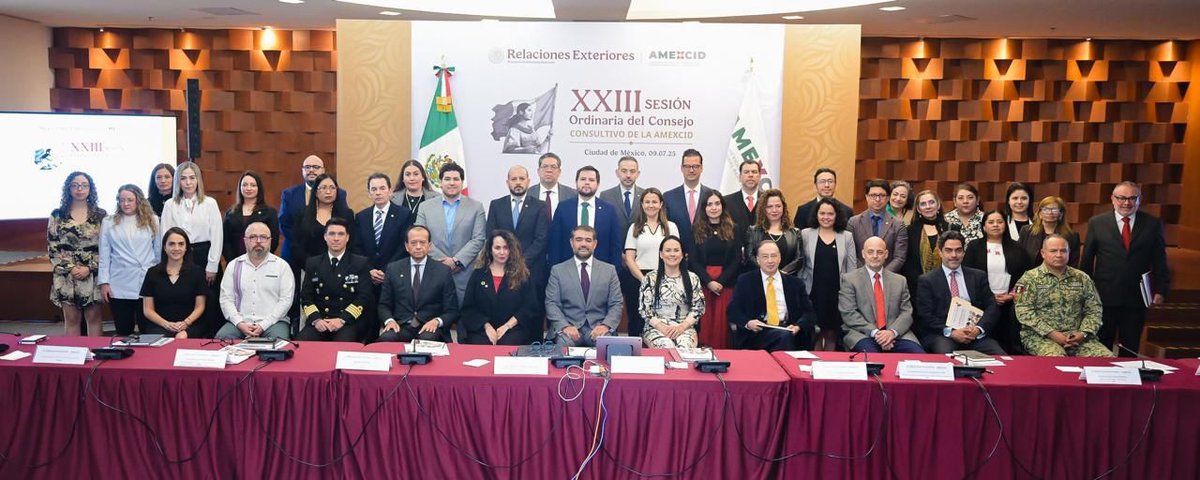 COMUNICADO. “Celebra <a href="/AMEXCID/">AMEXCID</a> Consejo Consultivo bajo visión de humanismo mexicano”.

gob.mx/sre/prensa/cel…