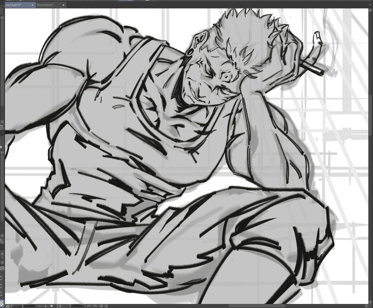 queequee_art's tweet image. comm wip #sukuna #jjk