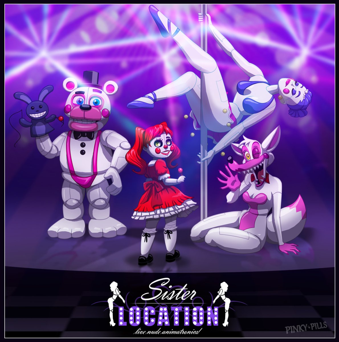 Thingyus's tweet image. Deltarune fans be like “bro, this was clearly what Scott had in mind for Sister Location. He just changed it last second because theorists figured it out.”