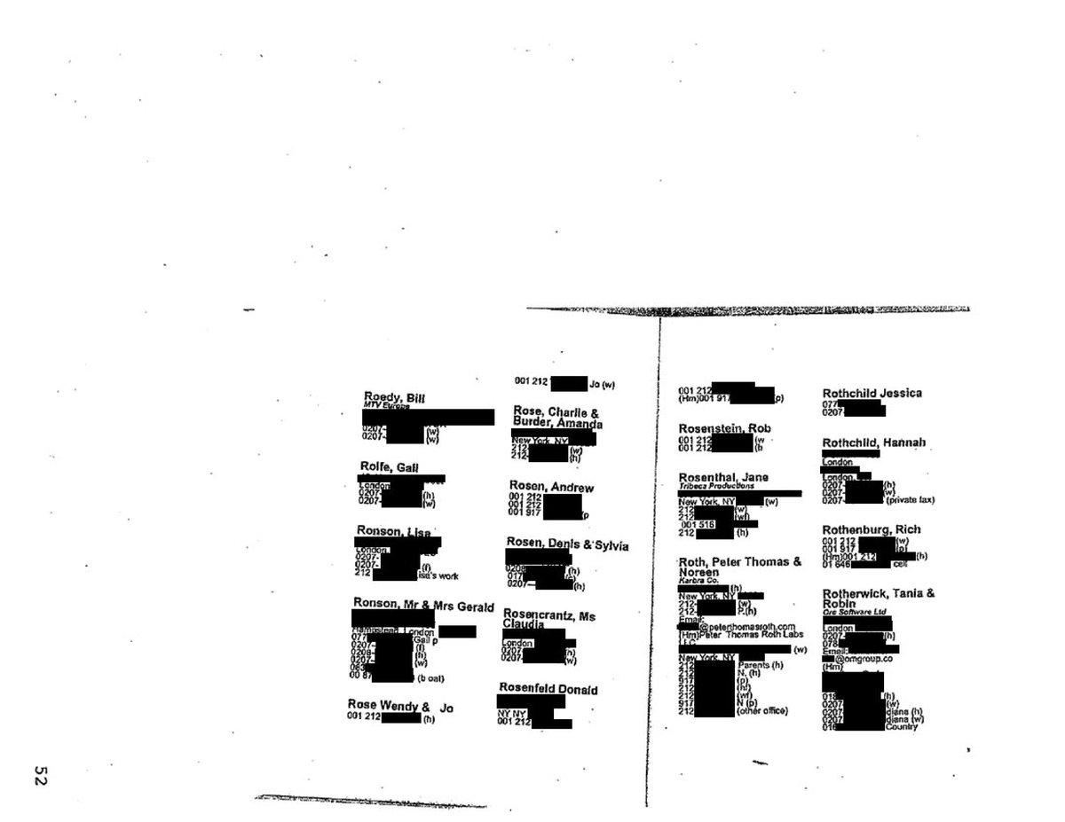 Jeffrey Epstein's 2004-2005 "Little Black Book" (Redacted)

Part 2/2

Page 47/92